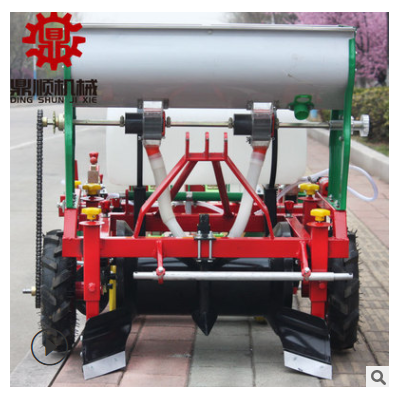 四輪車帶免人工破膜施肥噴藥起壟花生精播機(jī)膜上點(diǎn)播覆膜播種機(jī)