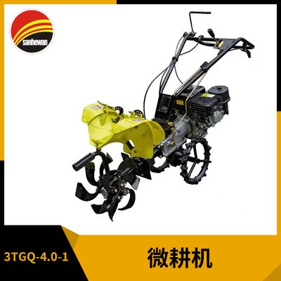 嘉盛微耕機除草翻地家用小型多功能耕地機犁地耕田松土農用旋耕機