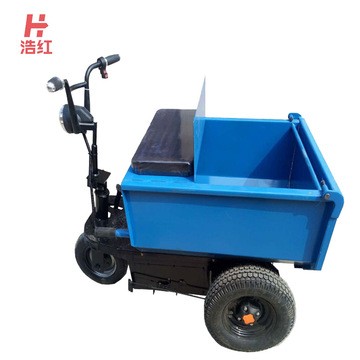 浩紅工地電動(dòng)手推三輪車(chē) 建筑工程搬運(yùn)翻斗三輪車(chē)農(nóng)用運(yùn)輸小推車(chē)