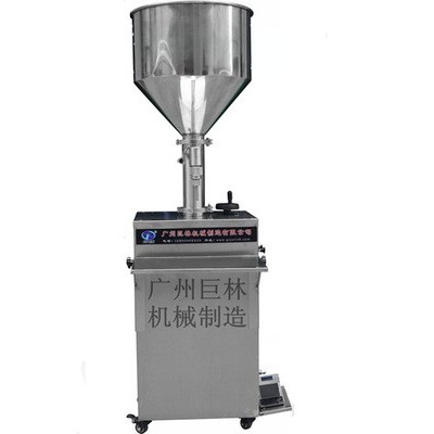 現機供應 立式氣動果醬灌裝機 半自動活塞定量膏體、半流體灌裝機