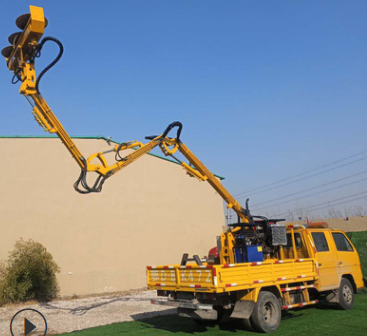 高空樹木修剪機報價 綠籬修剪機高效率修剪機 小型車載綠籬修剪機