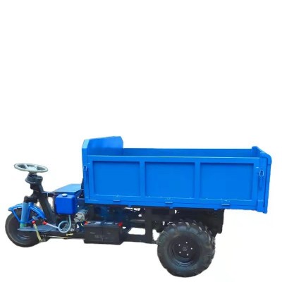 鑫項美建筑工地用的三輪車翻斗車 電動拉沙車靜音載重強 支持定制