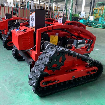 農(nóng)場(chǎng)生態(tài)園除草設(shè)備智能遙控割草機(jī) 履帶式輪式汽油打草機(jī)