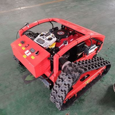 全自動遙控割草機 小型履帶式果園破碎機 草坪綠化割草機報價