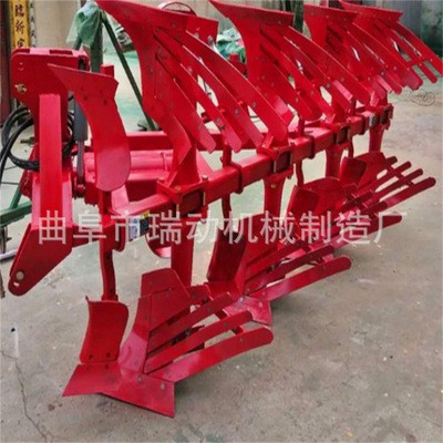 大型液壓翻轉(zhuǎn)犁柵條鏡面拖拉機深耕帶定幅調(diào)幅耕地犁三四鏵合墑器