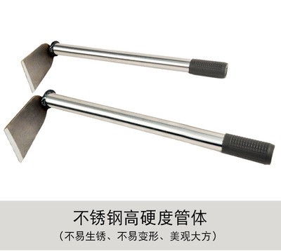 黑手柄不銹鋼兩用耙不銹鋤頭花園兩用鋤園林兩頭忙自產(chǎn)自銷耙子