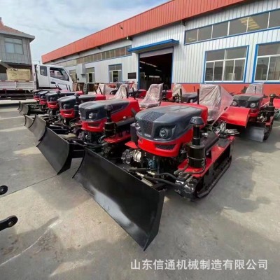 四驅大棚果園管理機 乘坐式50馬力履帶拖拉機 開溝松土柴油旋耕機