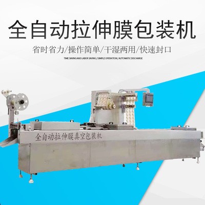 奶酪拉伸膜包裝機(jī) 板栗全自動(dòng)拉伸膜真空包裝機(jī) 臘肉包裝機(jī)械設(shè)備