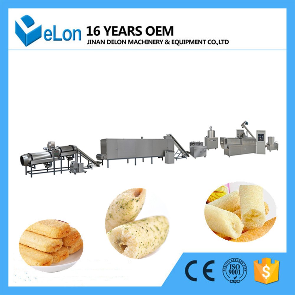 笨笨狗粗糧夾心棒生產設備 夾心米果加工設備生產線