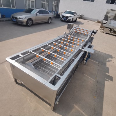 全自動(dòng)果蔬蔬菜清洗機(jī) 氣泡式噴淋豆角蘿卜清洗機(jī) 洗菜機(jī)設(shè)備