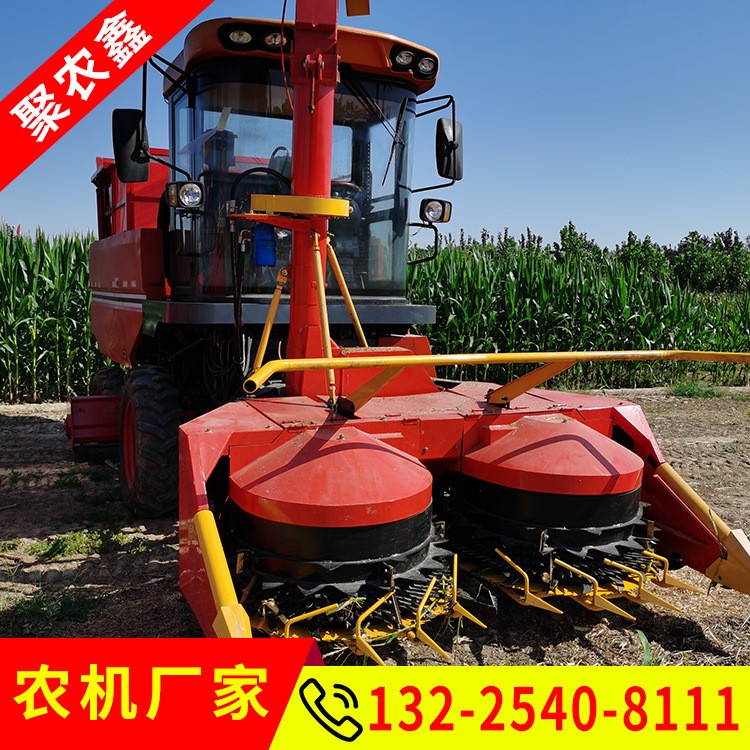 秸稈青儲回收機 農用大圓盤青儲收割機 加裝割臺青儲機