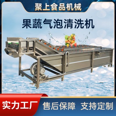 商用中藥材全自動噴淋洗菜機 韭菜去泥沙凈菜設備 白菜氣泡清洗機