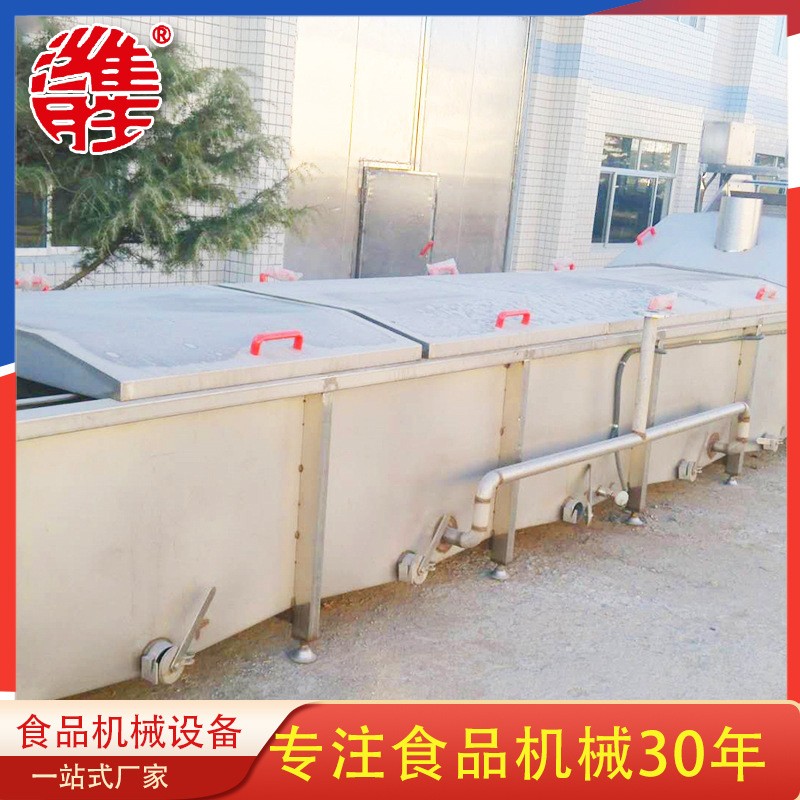 商用蔬菜漂燙預冷流水作業線 全自動果蔬漂燙機設備 藕帶蒸煮機