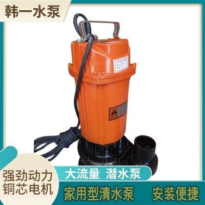 QDX潛水泵家用單相220V小型農(nóng)用電動抽水機370w/750w灌溉大流量