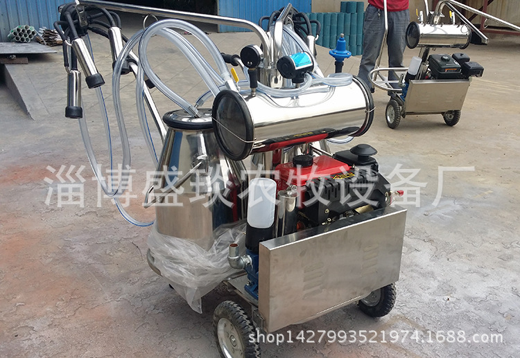 YZ-Ⅰ型鐵架真空泵式單桶奶牛移動(dòng)擠奶機(jī)