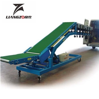 爬坡機動力輸送機集裝箱可上車升降爬坡輸送帶自動裝車卸貨神器