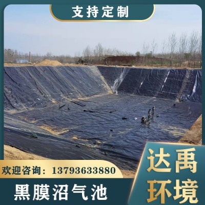 黑膜軟體沼氣池 設計安裝厭氧池防滲膜 農村養殖場沼氣袋