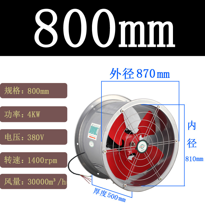 800mm管道風機圖