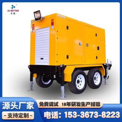 防汛移動泵車農田灌溉抗旱排水泵車柴油驅動應急排水防洪排澇設備