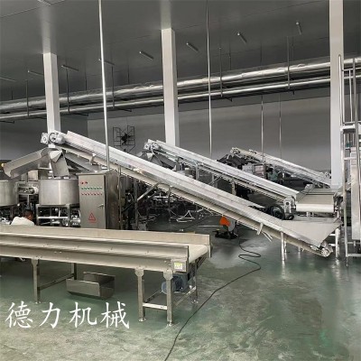 定制皮帶輸送機加料機撥料輥傳送機撥料給料機食品級自動化輸送帶
