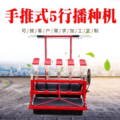 白菜胡蘿卜點播機 多行青菜播種機 手推式五行蔬菜精量播種機