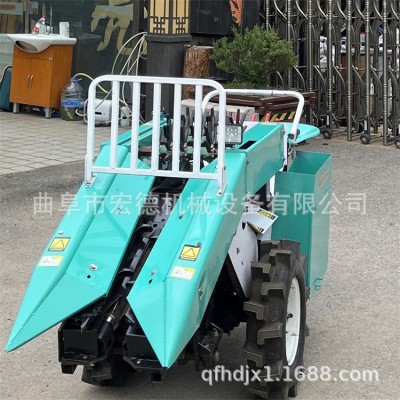 小型手扶帶玉米收割機(jī) 柴油18馬力收獲機(jī) 單壟玉米采收機(jī)