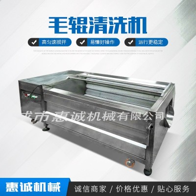 現(xiàn)貨全自動中藥材毛棍去泥清洗機(jī) 全自動天麻紅參毛輥清洗機(jī)廠家