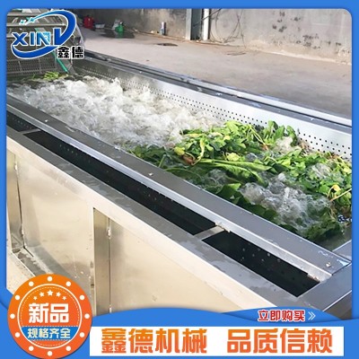 蘿卜干氣泡清洗機(jī) 韭菜油麥菜清洗機(jī) 翻浪式網(wǎng)帶清洗設(shè)備 不銹鋼