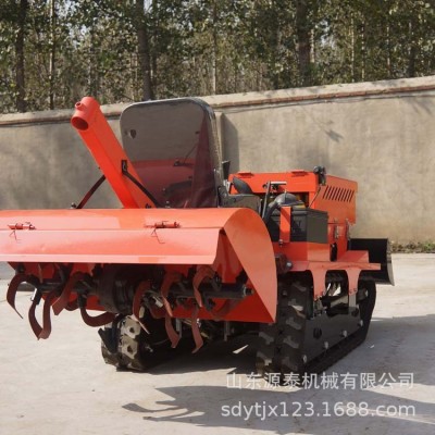 自走式大馬力微耕機(jī) 農(nóng)用果園開溝機(jī) 山坡梯田履帶式旋耕機(jī)出售