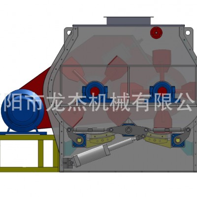 SSHJ0.2碳鋼飼料、預混料、化學、醫藥雙軸槳葉混合機