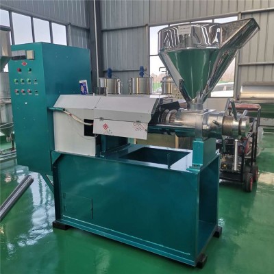 廠家定制款冷熱兩用螺旋榨油機設(shè)備生產(chǎn)線 安徽菜籽大豆榨油機