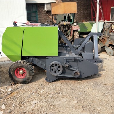 玉米秸稈自動捆綁機(jī) 行走式稻草秸稈方捆圓捆機(jī)工作視頻