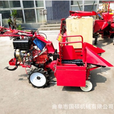 單行玉米收獲機 玉米棒子收割機 手扶式苞米收割粉碎還田機