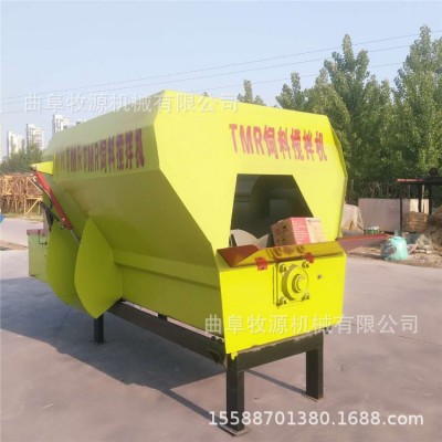 全混合日糧飼料攪拌機廠家 5立方草塊粉碎攪拌機價格