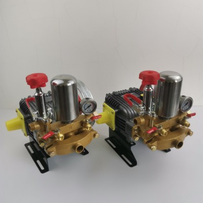 22/26三缸柱塞農(nóng)用泵動(dòng)力噴霧器高壓免黃油陶瓷打藥機(jī)條紋打藥泵