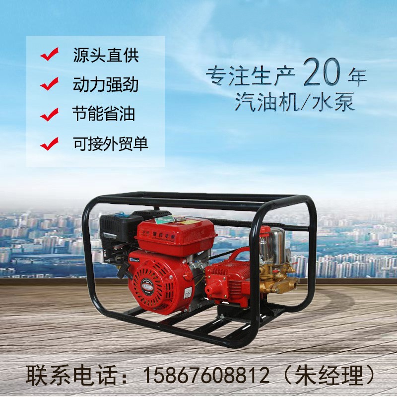 26型噴霧器 30型果園打藥機 170F汽油機打藥機柱塞泵農業機械藥泵