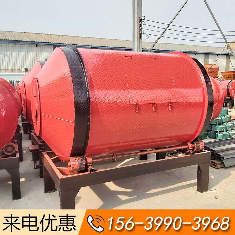 廠家熱銷 臥式干濕牧草飼料混合機牛羊養殖拌料機滾筒式攪拌機