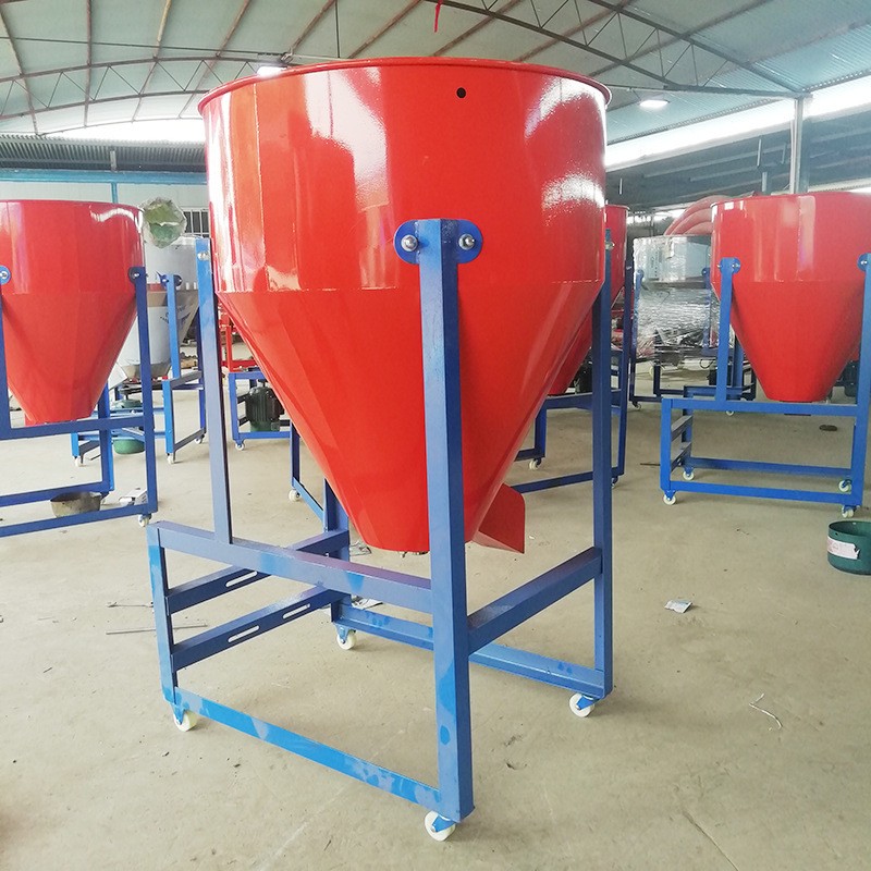 立式不銹鋼飼料混合機 玉米拌種機 220V養殖飼料粉末攪拌機