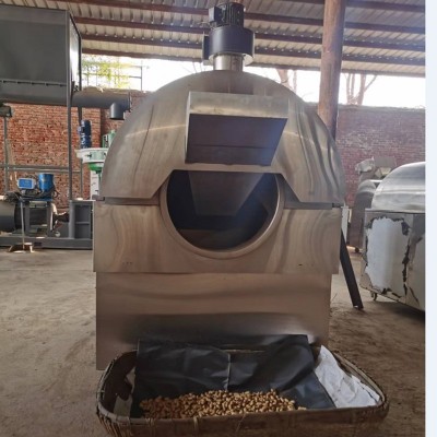 廠家直銷芝麻花生炒貨機(jī) 瓜子加鹽炒貨機(jī) 電磁不銹鋼全自動(dòng)炒貨機(jī)