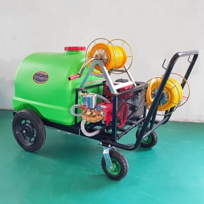 推車式果園打藥機300L大輪胎噴霧器手推式汽油柴油機電機噴霧機
