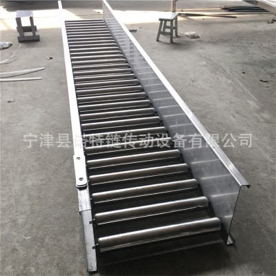 定制包裝箱運輸線滾筒輸送機 無動力輥筒輸送機 過渡180度轉彎機