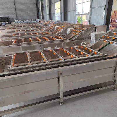氣泡清洗機商用洗菜機 多功能流水線設備 蔬菜水果清洗流水線廠家