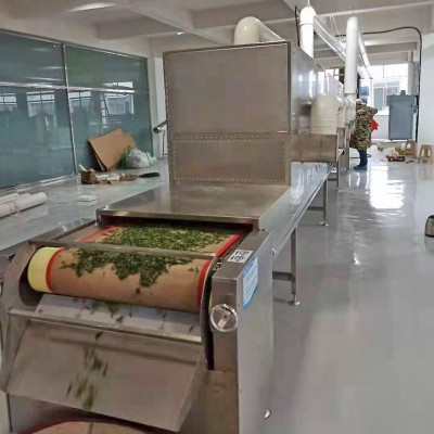 隧道式微波加熱機中藥材烘干軟化五谷雜糧烘焙熟化工業(yè)微波設備