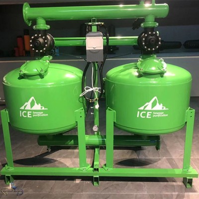 農業節水灌溉園林霧化溫室微噴全自動反沖洗石英砂介質砂石過濾器