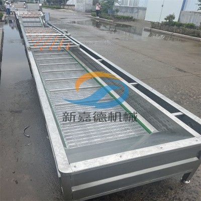 預制菜氣泡清洗機 果蔬氣泡清洗設備 小龍蝦噴淋清洗流水線