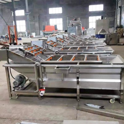 全自動凈菜清洗設備洗菜機商用果蔬氣泡清洗機 海鮮小龍蝦清洗機