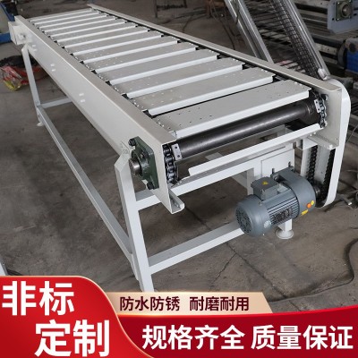 不銹鋼鏈板輸送機(jī)耐高溫板鏈傳送帶流水線食品級(jí)板鏈直行傳送機(jī)