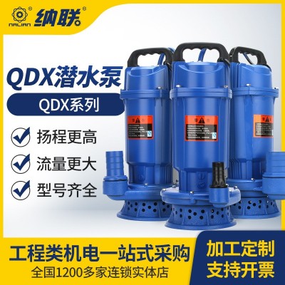 小型家用潛水泵220V大流量高揚程清水泵農用灌溉山區供水抽水泵