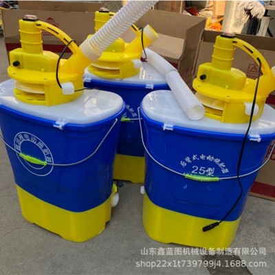 12V鉛酸電池道路化冰撒鹽機 單兵融雪拋撒器 農用電動水田撒肥機