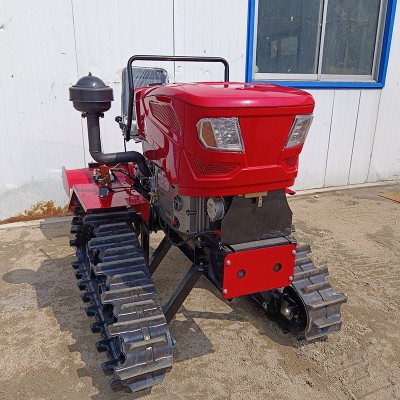水旱兩用旋耕機 多功能履帶拖拉機 稻田打漿耙田微耕機35